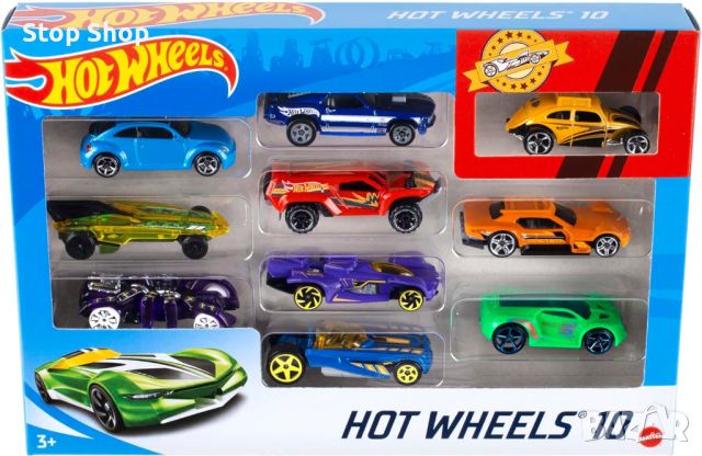 Колички играчки Hot Wheels оригинални 10 броя пакет , снимка 1 - Коли, камиони, мотори, писти - 45303172