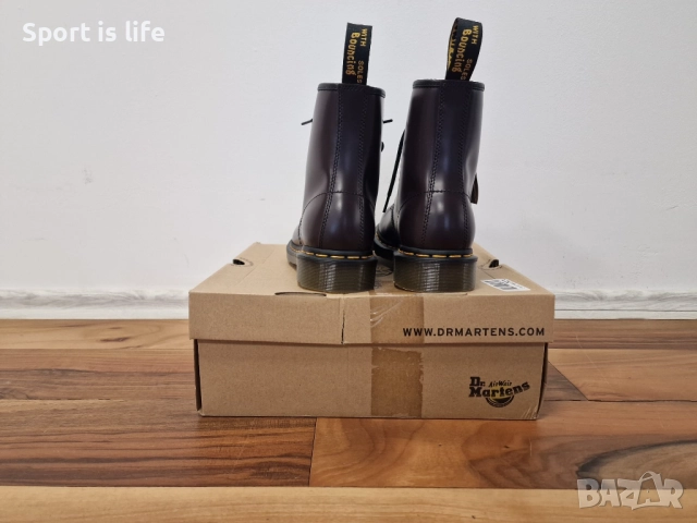 Dr. Martens Кубинки 1460 Burgundy Smooth, 42 EU, снимка 3 - Мъжки боти - 51974352