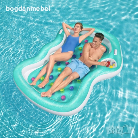 Надуваем матрак Bestway 224 x 174 cm