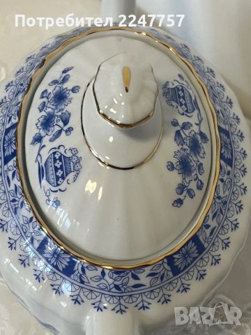 Чайник порцелан China Blau, снимка 3 - Антикварни и старинни предмети - 46432567