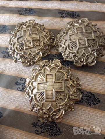 Три бронзови апликации,обкови