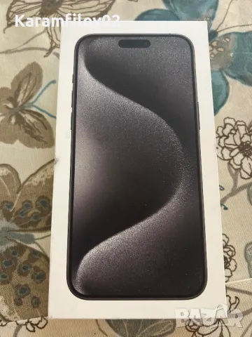 Iphone 15 pro max Black Titanium 256GB, снимка 1