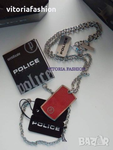 POLICE - оригинален мъжки медальон, снимка 1 - Колиета, медальони, синджири - 45708524