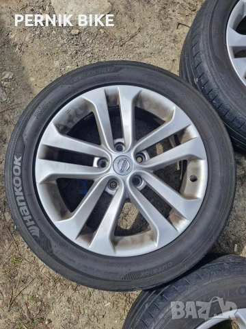 Джанти с гуми за Nissan 17 5x114.3, снимка 2 - Гуми и джанти - 53944843