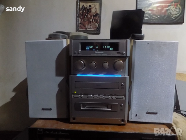 Мини комплект Panasonic със мини диск, снимка 2 - Аудиосистеми - 52522532