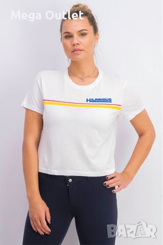 Дамска къса тениска, Bershka, снимка 2 - Тениски - 46039683