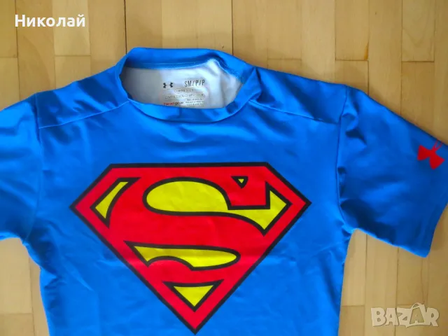 under armour supermen тениска, снимка 2 - Тениски - 47193100