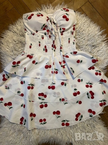 рокля с череши , снимка 2 - Рокли - 51579443