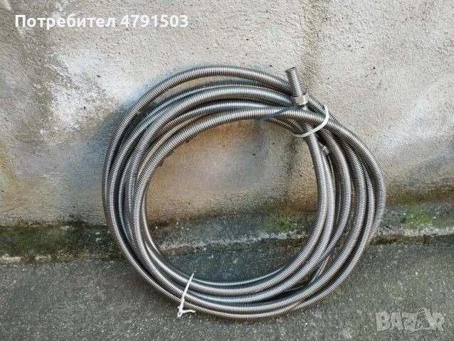 Продавам Два броя гофрирани тръби неръждавейка с гайки, снимка 2 - Други - 54144849