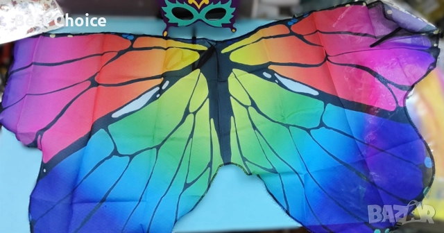 Детски костюм Пеперуда от 17 части, за момичета на 3-8 години, с крила и комплект аксесоари, снимка 9 - Детски комплекти - 52819336