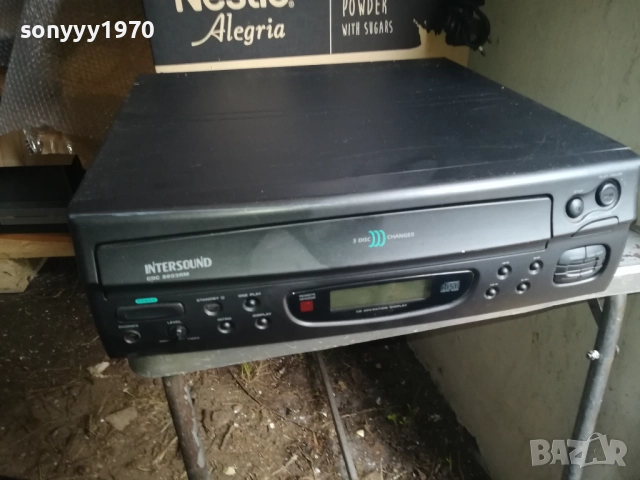 INTERSOUND CDC 8603RM 3 DISC ROTARY CD PLAYER-ВНОС SWISS 0911251842LCHERY2, снимка 5 - Ресийвъри, усилватели, смесителни пултове - 52353771