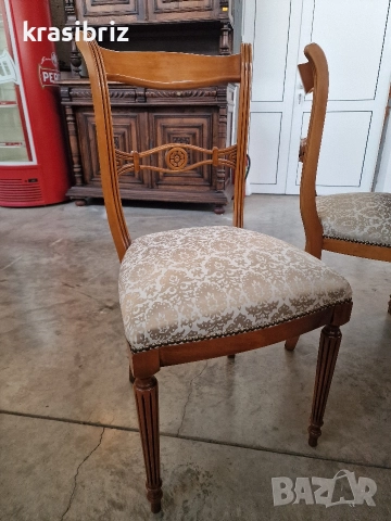 Античен Сет- Масивна Витрина с Писалище,Скрин и Маса+6 бр.Стола-внос от Германия!, снимка 17 - Витрини - 52882467