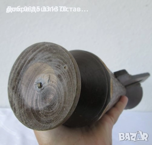 Дървени вази: Дървена ваза  стара, вази и нещо дървено с дръжка, снимка 11 - Други - 40211725