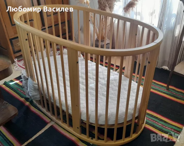 Бебешко легло трансформиращо от масивна дървесина , снимка 3 - Бебешки легла и матраци - 50160193