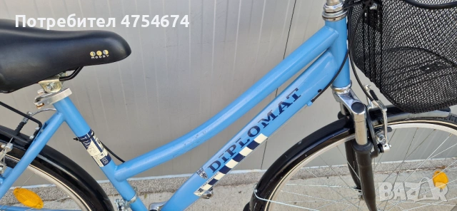 Дамски велосипед DIPLOMAT колело с кошница 28", снимка 4 - Велосипеди - 53785076