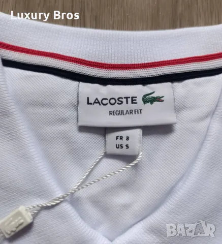 Мъжки тениски с яка Lacoste, снимка 6 - Тениски - 47067858