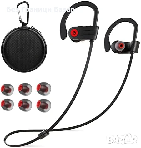 Нови Otium Bluetooth спортни слушалки IPX7 водоустойчиви 15 часа батерия