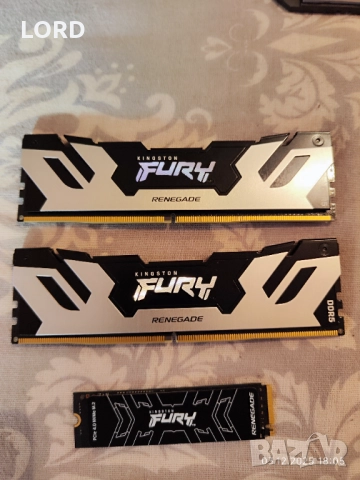 Рам памет 32GB DDR5 6000 Kingston Renegade + SSD 2TB NVME Kingston Renegade - Гаранция 