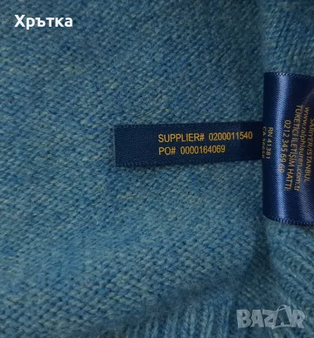 Polo Ralph Lauren - Оригинален мъжки пуловер от вълна размер S, снимка 8 - Пуловери - 49556136