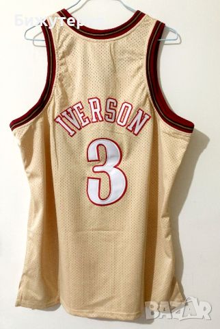 Оригинален баскетболен мъжки потник на Allen Iverson 1997-1998 , снимка 6 - Спортни дрехи, екипи - 45154761