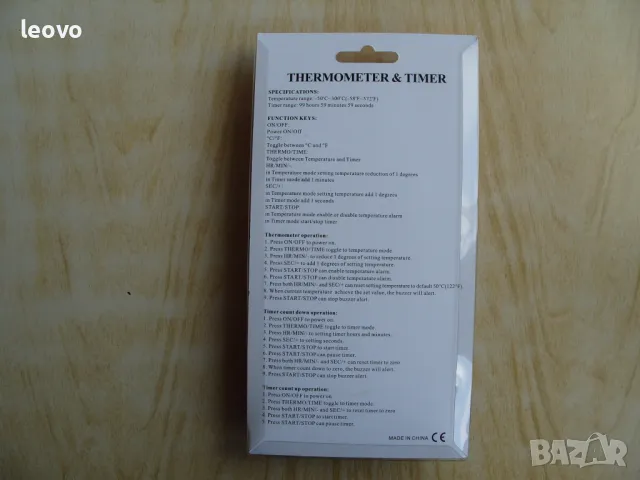 Готварски термометър TA278, с таймер и сонда.  Българско ръководство, снимка 3 - Аксесоари за кухня - 49755449