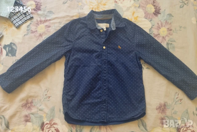 Памучни ризи за момчета 116 и 122 размер 