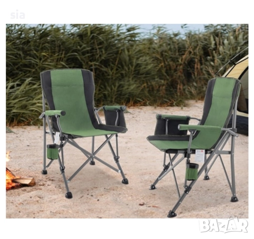 Къмпинг стол, сгъваем, калъф, до 160 кг., снимка 3 - Къмпинг мебели - 49658567