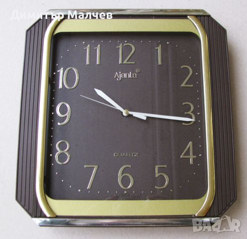 Стенен часовник Аjanta 28 см кварцов с батерия, съвсем запазен, снимка 1 - Стенни часовници - 45967535