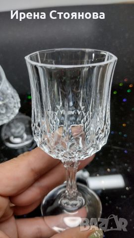 Cristal D’ Arques. 5 броя кристални чаши за ликьор, оловен кристал, 50 мл, снимка 5 - Чаши - 46038557