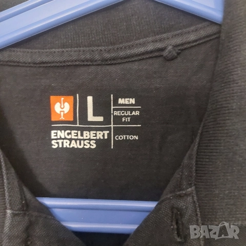 ENGELBERT STRAUSS памучна тениска с яка размер Л, снимка 5 - Тениски - 52448483