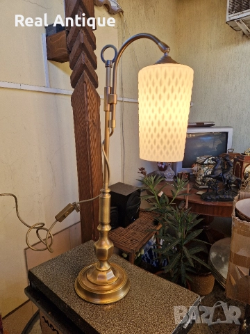 Страхотна антикварна немска настолна лампа , снимка 7 - Настолни лампи - 52803893