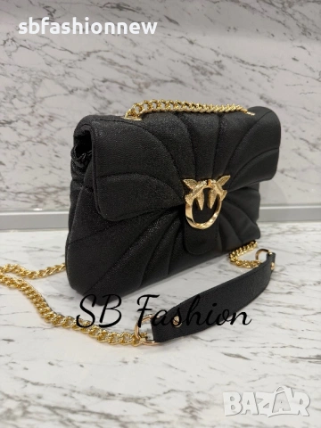 Pinko черна чанта, снимка 2 - Чанти - 53081493