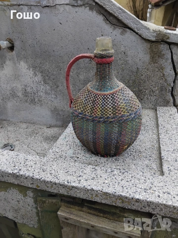 Стара стъклена бутилка, снимка 2 - Антикварни и старинни предмети - 53525507