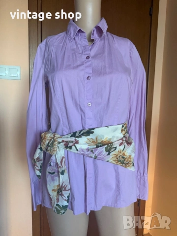 Копринен шал с флорален десен, снимка 9 - Шалове - 54138899