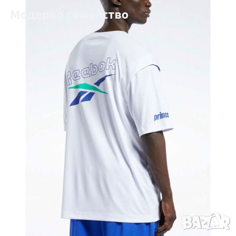 Мъжка тениска reebok x prince tee white, снимка 1 - Тениски - 46708955