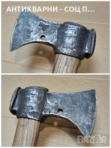 Стара Кована Немска Брадва Топор / 1,6 кг. / НОМЕР 622., снимка 4 - Антикварни и старинни предмети - 53275149