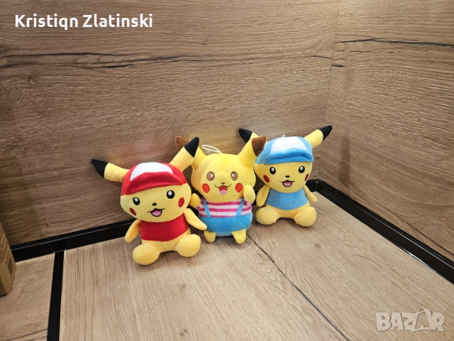 Плюшени играчки покемон 3бр 18х13см, снимка 2 - Плюшени играчки - 52793713