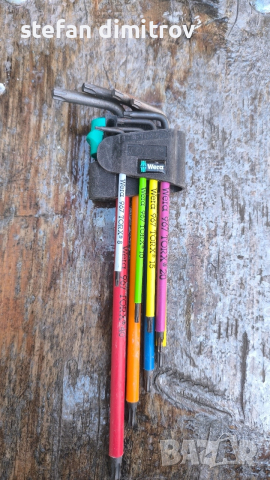 WERA Multicolour TORX BO имбусни ключове 