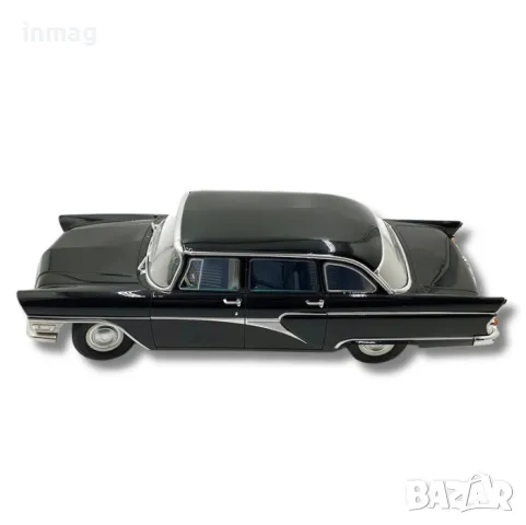 Метална кола GAZ 13 Chaika / ГАЗ 13 Чайка, 1959, мащаб 1:18, черен цвят, T9-1800250, снимка 3 - Колекции - 47762802