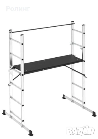 СТЪЛБА АЛУМИНИЕВО СКЕЛЕ 2X6 MMS /2.8M /150 кг EN131/98784