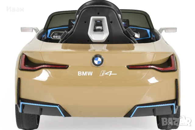 ТОП ЦЕНА!НОВО!Акумулаторна кола BMW i4 с 12V батерия,кожена седалка,МЕКИ ГУМИ, снимка 8 - Електрически играчки - 48874021