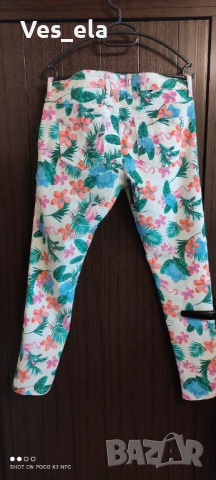 Цветни летни еластични дънки Esmara, снимка 2 - Дънки - 54012499