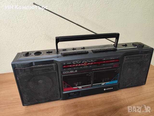 Продавам радиокасетофон Hitachi TRK-W27E, снимка 3 - Радиокасетофони, транзистори - 54157382