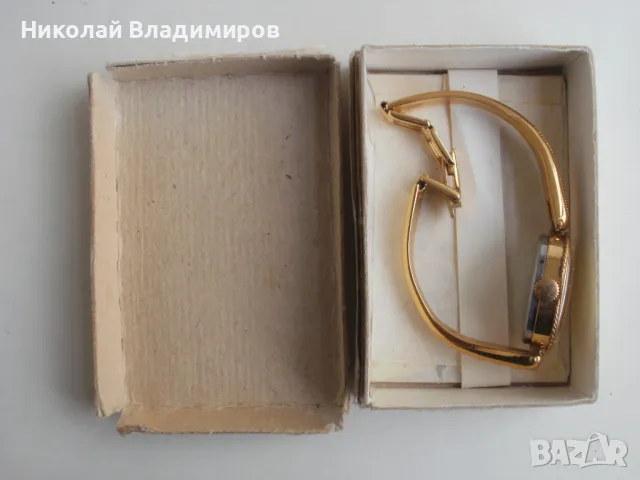 Руски дамски ръчен часовник позлатен, снимка 2 - Дамски - 49874505