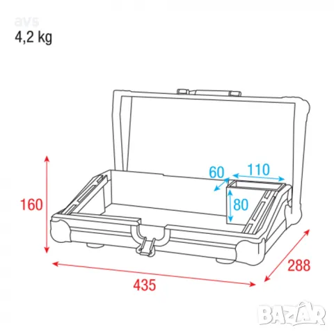 Кейс Showtec Case for ColorCue 2 (Air), снимка 5 - Други - 48822574