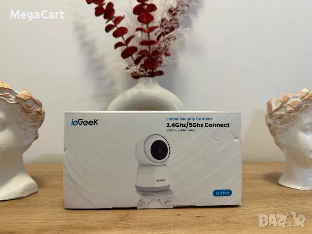 Смарт WiFi камера ioGeek SCI Pro – 2.4GHz / 5GHz | Нощно виждане | Дистанционен контрол, снимка 3 - Камери - 49824050
