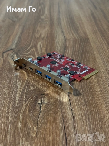 USB PCIe разширителна карта Inateck KU5211 (RedComet Series)