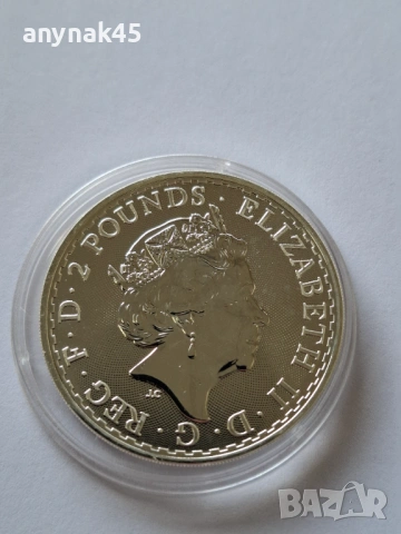 1oz. Британия, снимка 3 - Нумизматика и бонистика - 53350733