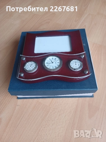 Рамка за снимка с часовник, термометър и влагомер