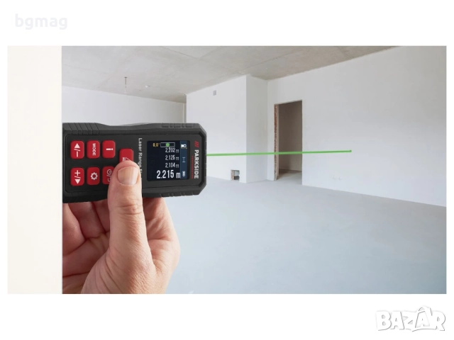 PARKSIDE PERFORMANCE PLEMP 75 лазерен далекомер/ролетка, до 75м, снимка 4 - Измервателни инструменти - 52137132